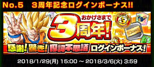 ドッカンバトル【3周年記念祭】お得なイベントをピックアップ!